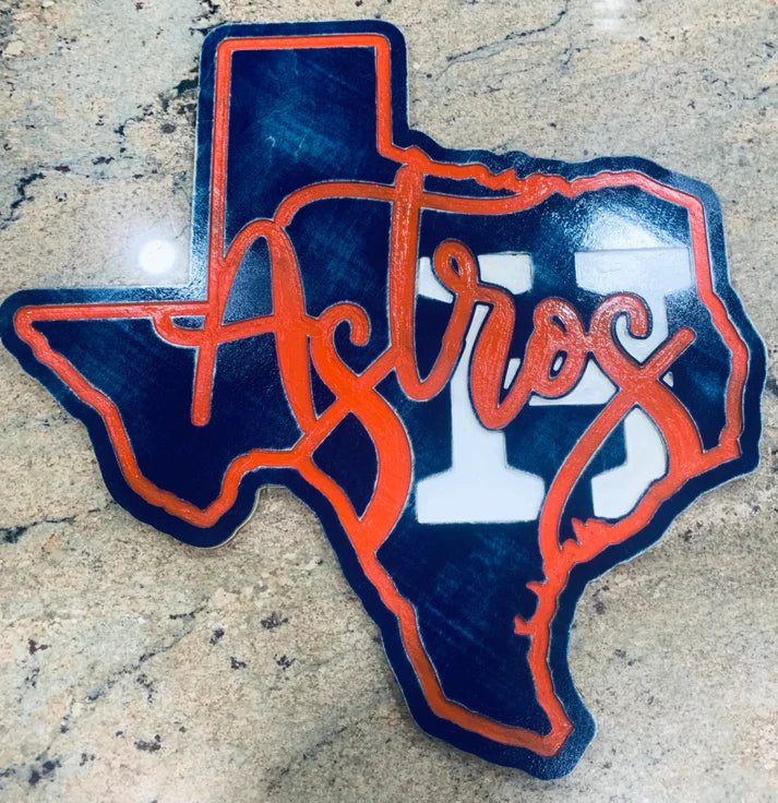 HOUSTON BASEBALL Logo Wall Art Sign Space City Texas