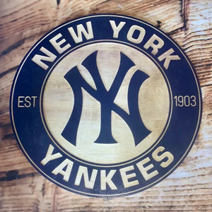 NEW YORK BASEBALL Logo Wall Art Sign