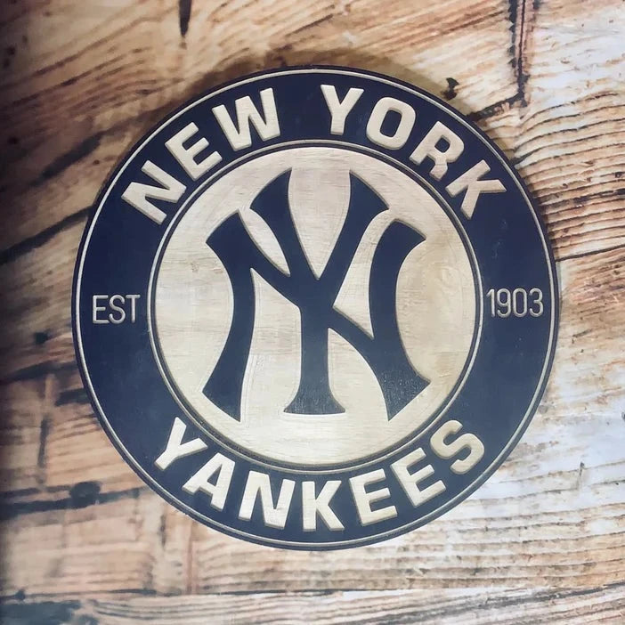 NEW YORK BASEBALL Logo Wall Art Sign