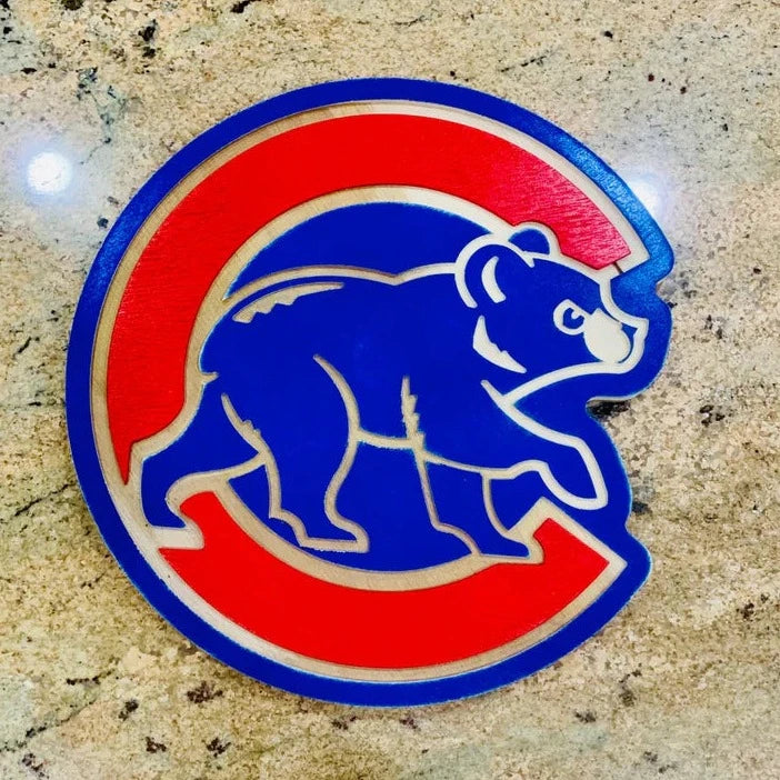 CHICAGO BASEBALL Full Bear Logo Wall Art Sign