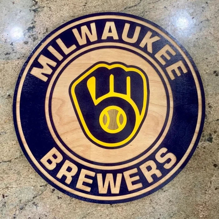 MILWAUKEE Baseball Logo Wall Art Sign baseball