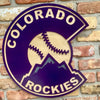 Colorado Baseball Logo Wall Art Sign baseball Denver Mile High