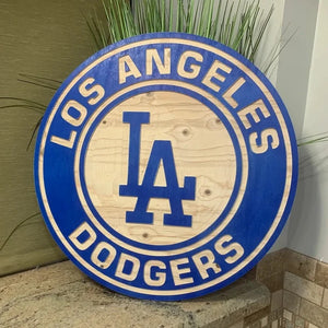 LOS ANGELES Baseball Logo Wall Art Sign baseball