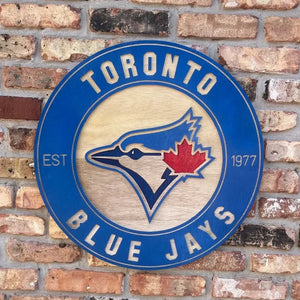 Toronto Baseball Logo Wall Art Sign baseball