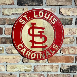 ST LOUIS Baseball Logo Wall Art Sign baseball