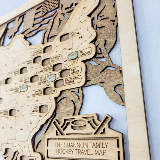 Hockey Stadium Map, Wood Map, Retirement Bucket List