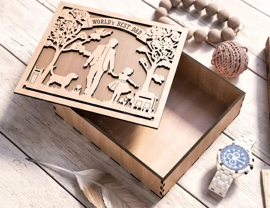 Father's Day engraved Gift Box – Dad and Daughter