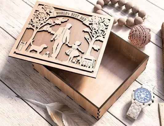 Father's Day engraved Gift Box – Dad and Daughter