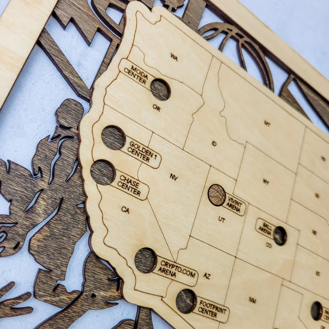 Basketball Stadium Map, Wood Map, Retirement Bucket List