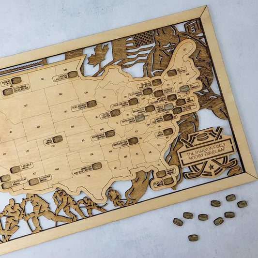 Hockey Stadium Map, Wood Map, Retirement Bucket List