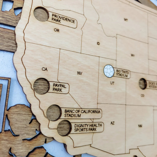 Soccer Stadium Map, Wood Map, Retirement Bucket List