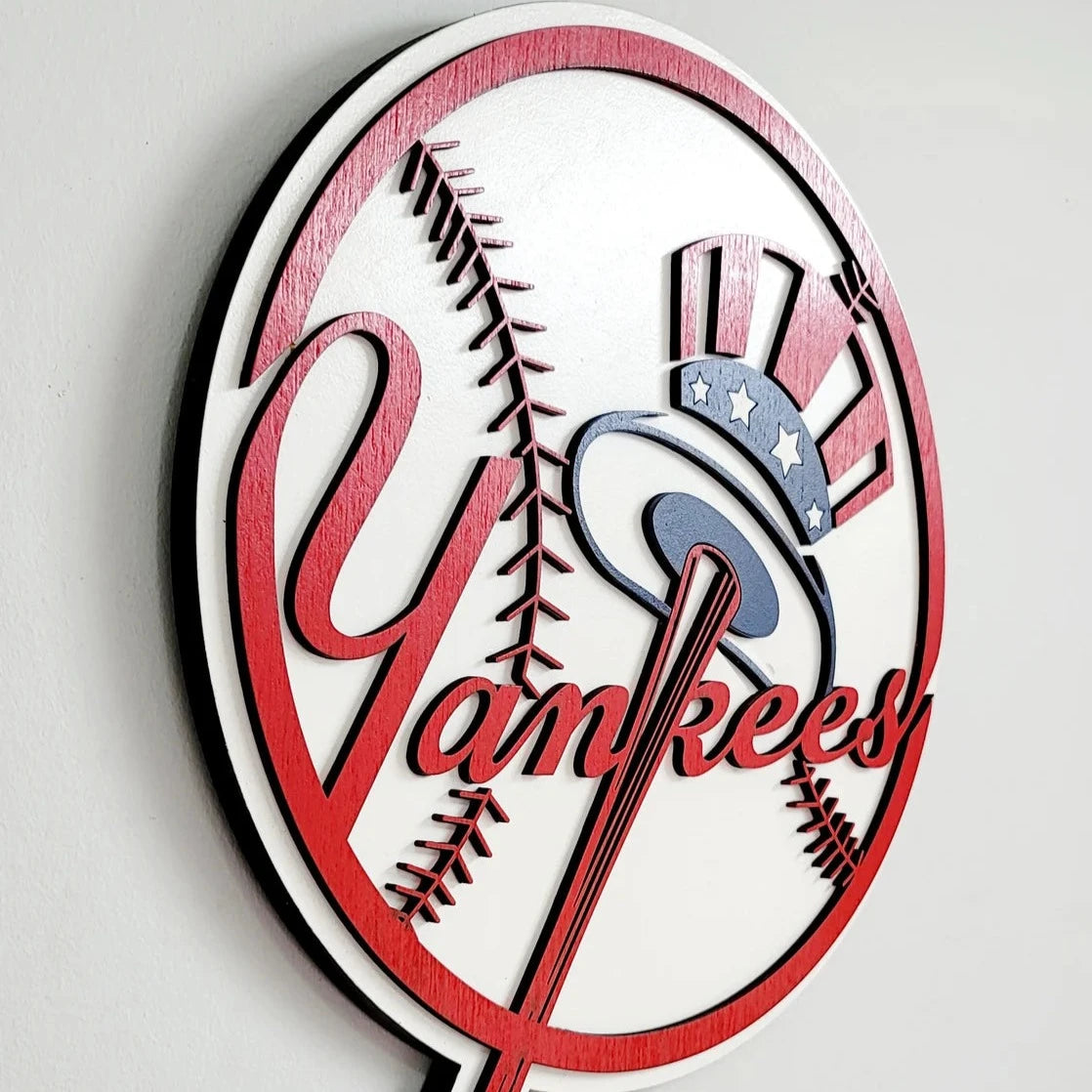 NEW YORK Baseball Logo Wall Art Sign baseball