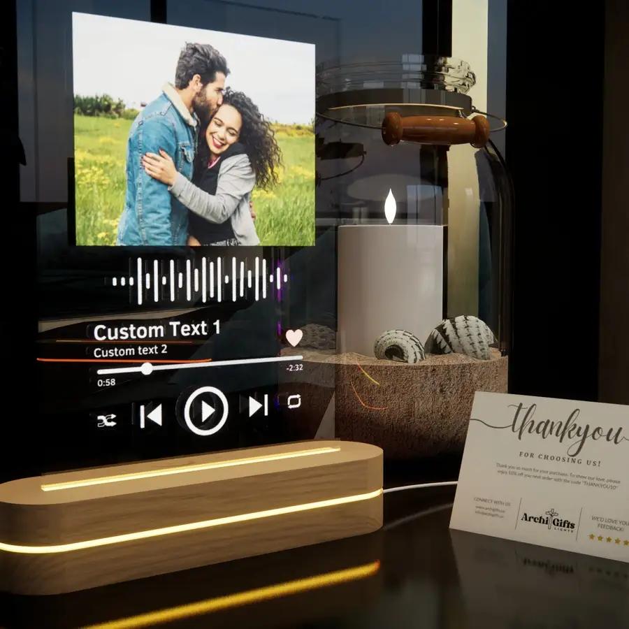Personalized Heart-shaped Bedside Lamp - N06