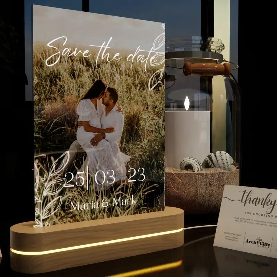 Personalized Heart-shaped Bedside Lamp - N07