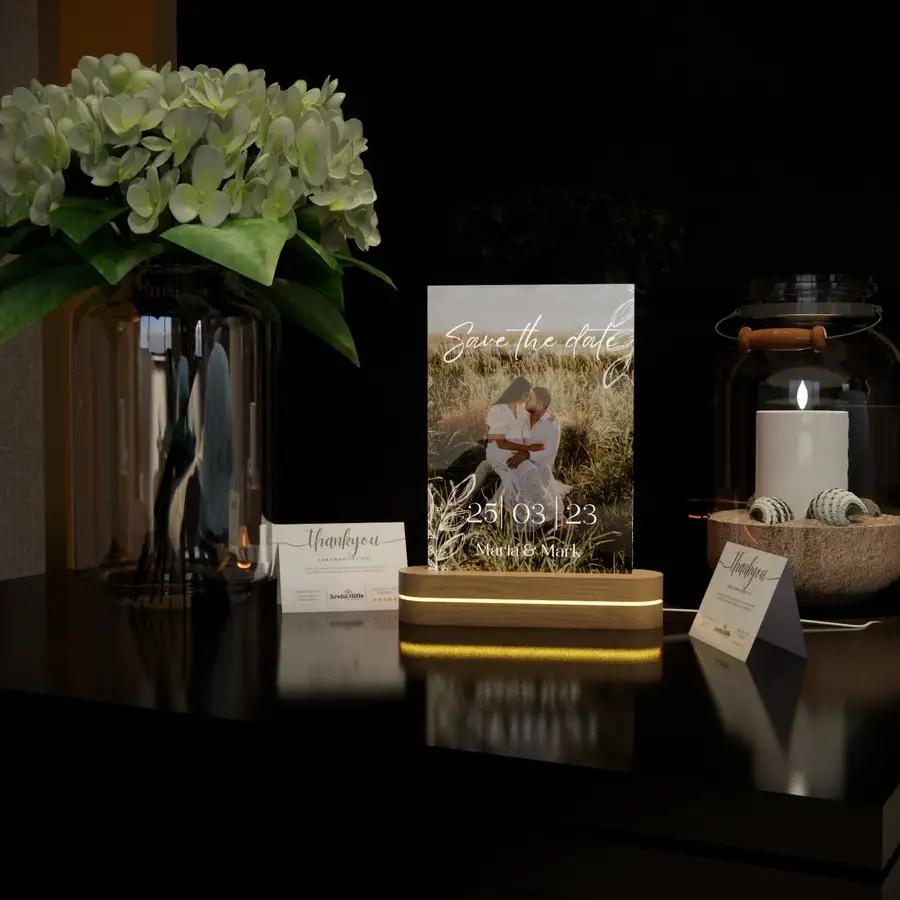 Personalized Heart-shaped Bedside Lamp - N07