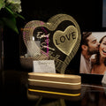 Personalized Heart-shaped Bedside Lamp - N02