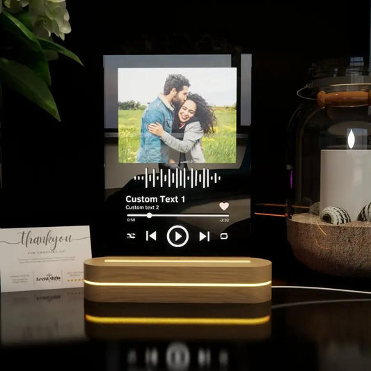 Personalized Heart-shaped Bedside Lamp - N06