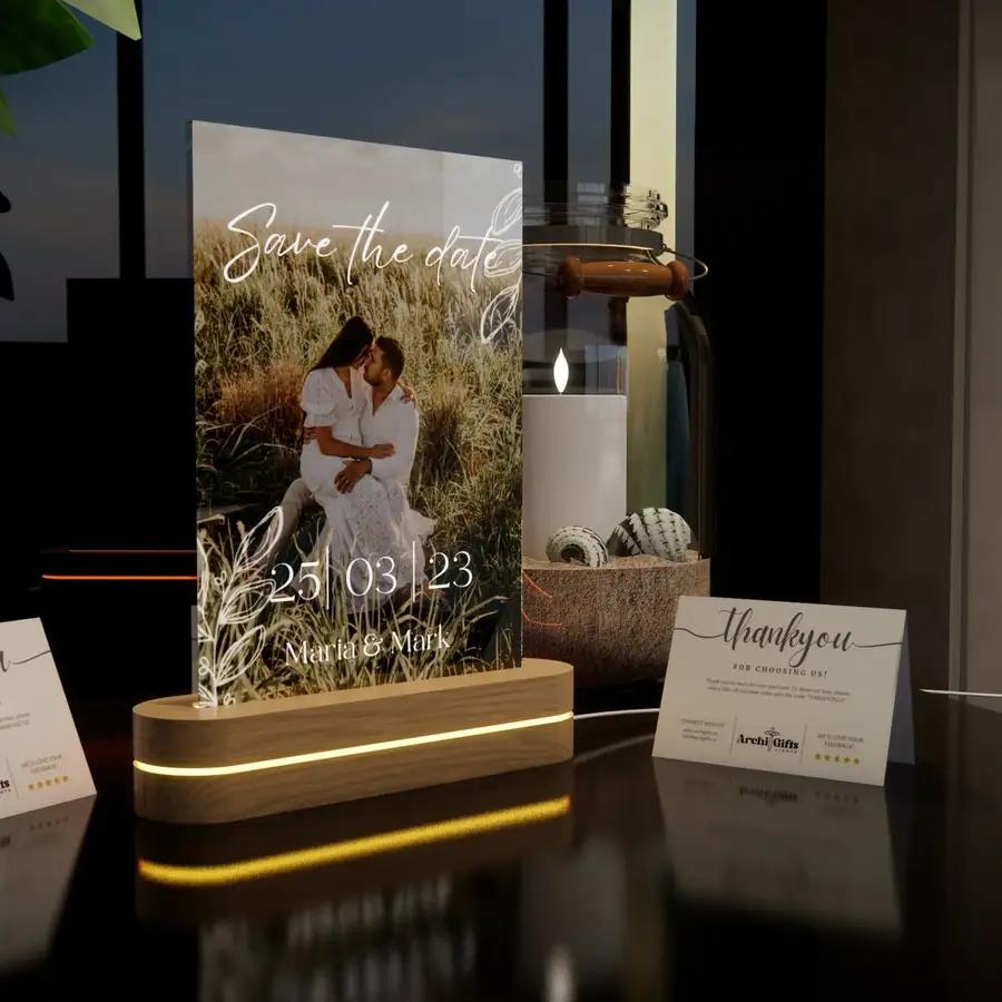 Personalized Heart-shaped Bedside Lamp - N07